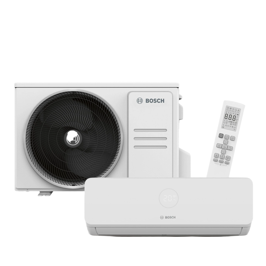 Worcester Bosch air conditioning unit with outdoor pump